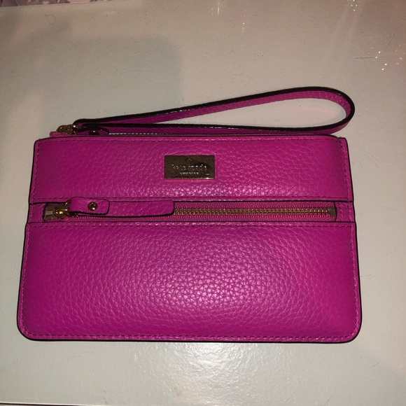 Kate Spade hot pink wristlet - Picture 2 of 6